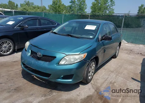 2009 Toyota Corolla из США, поврежденный, VIN JTDBL40E799048316
